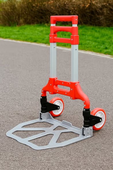 عربة نقل قابلة للطي بالألمنيوم – خفيفة وسهلة الحمل